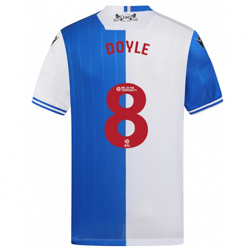 Danxen Criança Camisola Emma Doyle #8 Azul Branco Principal 2025/26 Camisa