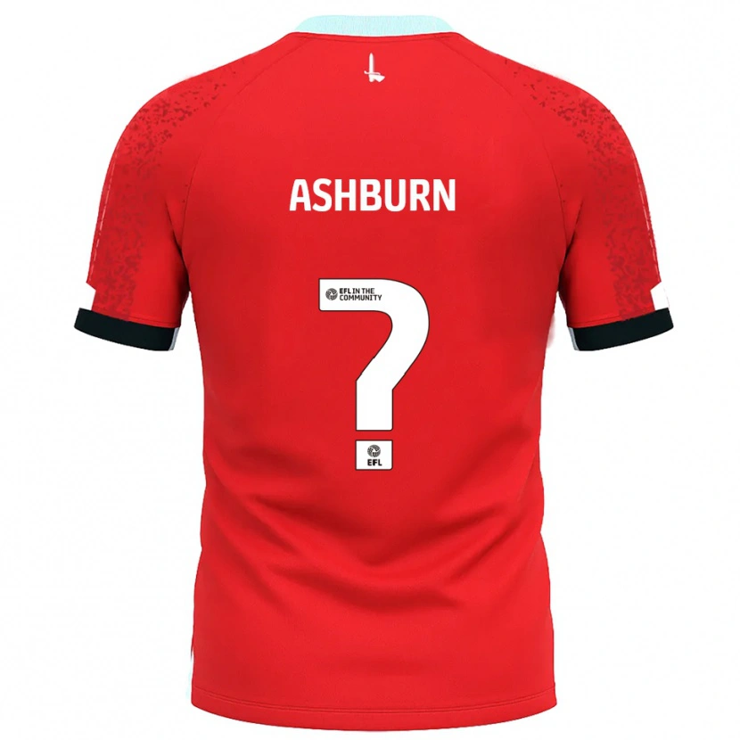 Danxen Criança Camisola Luke Ashburn #0 Vermelho Branco Principal 2025/26 Camisa