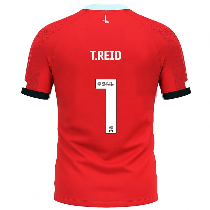 Danxen Criança Camisola Tommy Reid #1 Vermelho Branco Principal 2025/26 Camisa