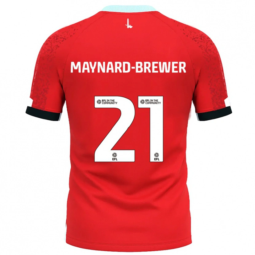 Danxen Criança Camisola Ashley Maynard-Brewer #21 Vermelho Branco Principal 2025/26 Camisa