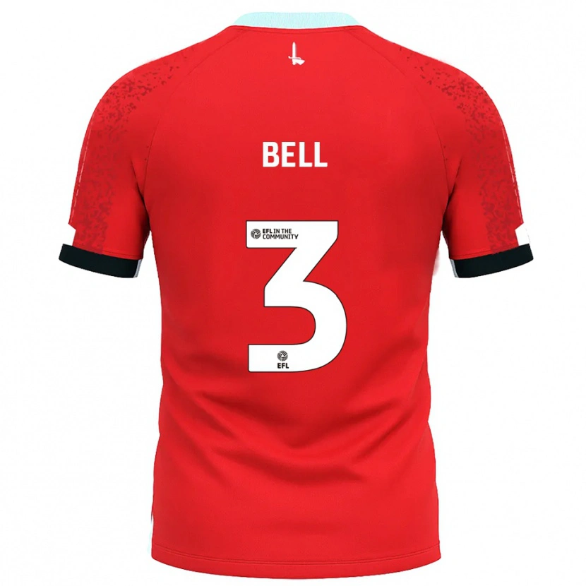 Danxen Criança Camisola Amari'i Bell #3 Vermelho Branco Principal 2025/26 Camisa