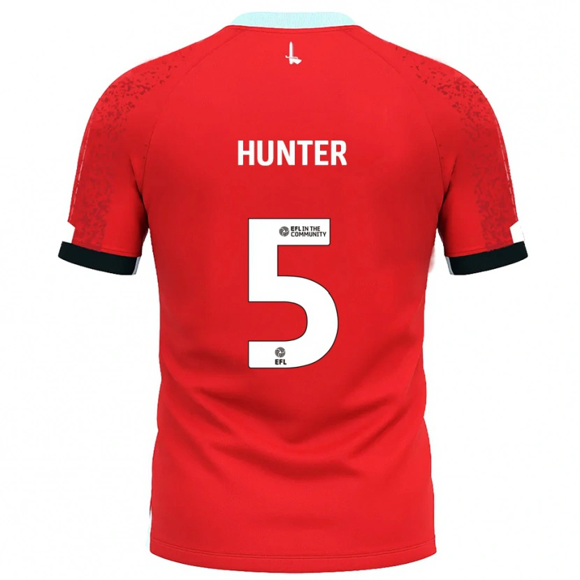 Danxen Criança Camisola Mason Hunter #5 Vermelho Branco Principal 2025/26 Camisa