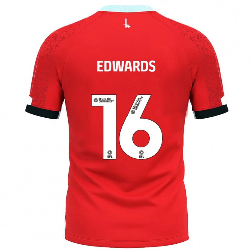 Danxen Criança Camisola Josh Edwards #16 Vermelho Branco Principal 2025/26 Camisa
