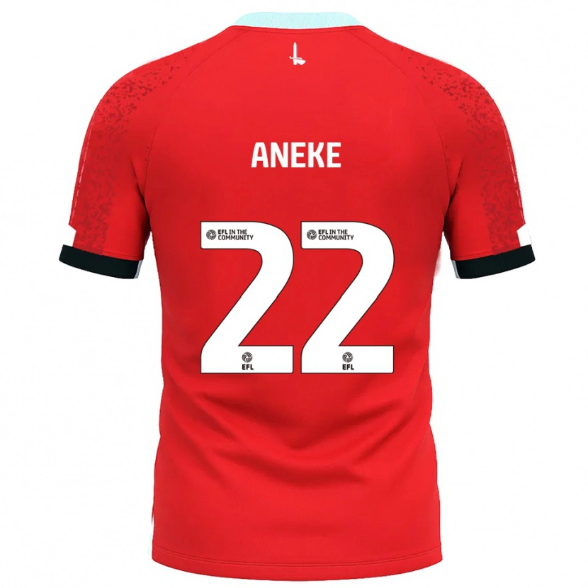 Danxen Criança Camisola Chuks Aneke #22 Vermelho Branco Principal 2025/26 Camisa