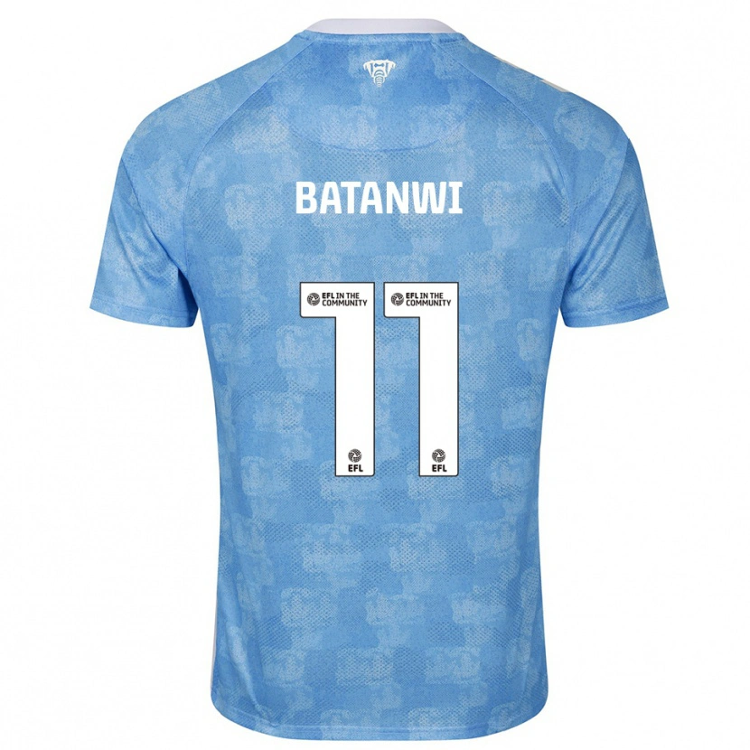 Danxen Criança Camisola Tristen Batanwi #11 Azul Celeste Branco Principal 2025/26 Camisa