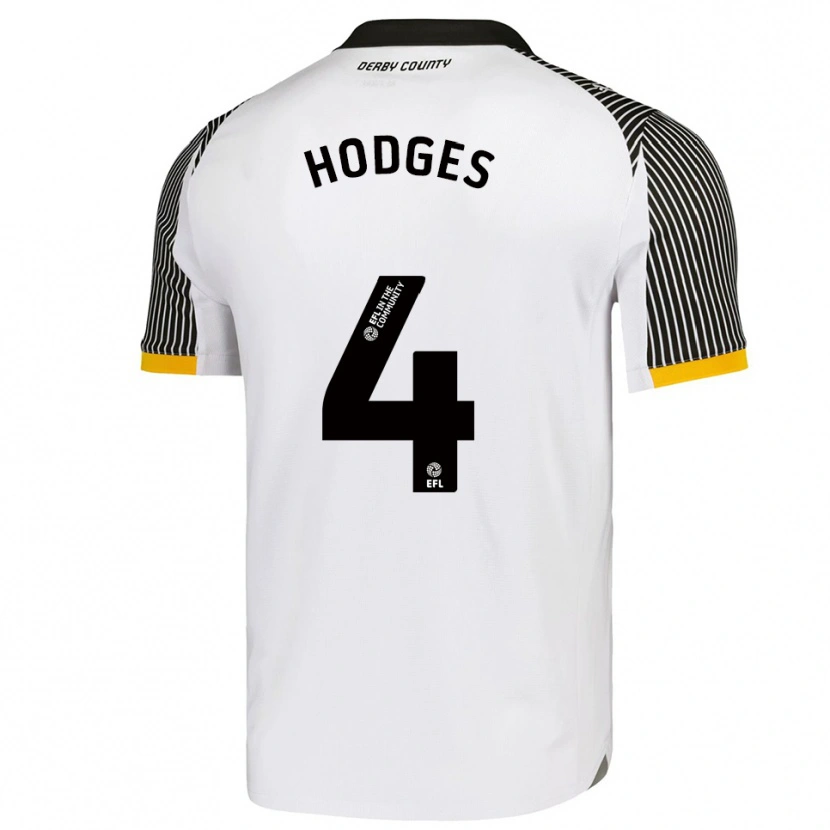 Danxen Criança Camisola Dantel Hodges #4 Branco Preto Principal 2025/26 Camisa