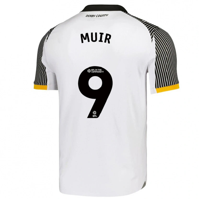 Danxen Criança Camisola Chene Muir #9 Branco Preto Principal 2025/26 Camisa
