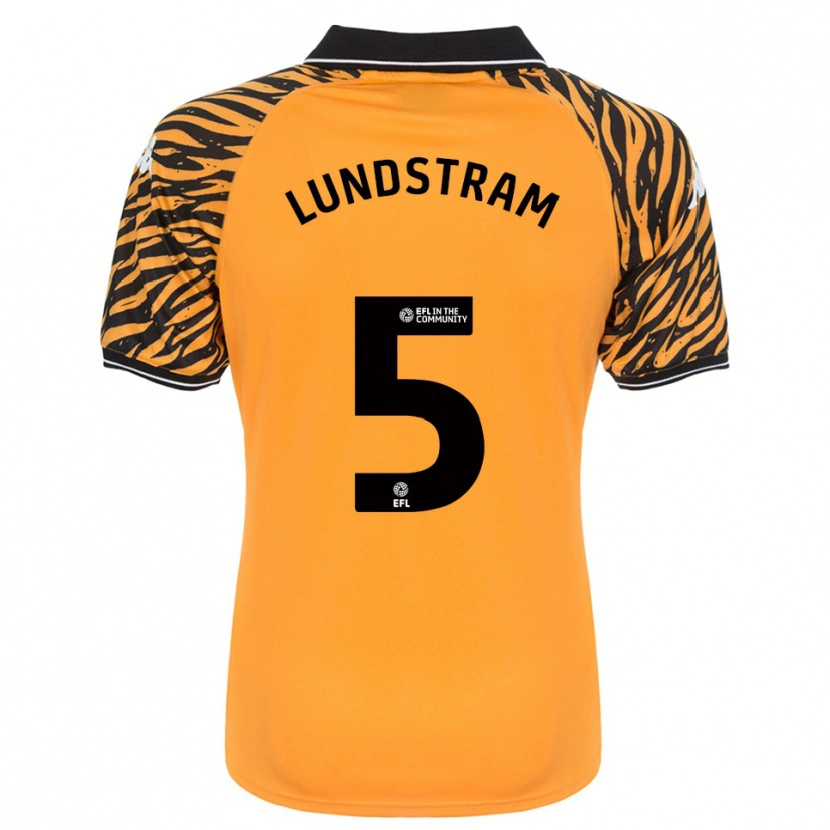 Danxen Criança Camisola John Lundstram #5 Laranja Preto Principal 2025/26 Camisa