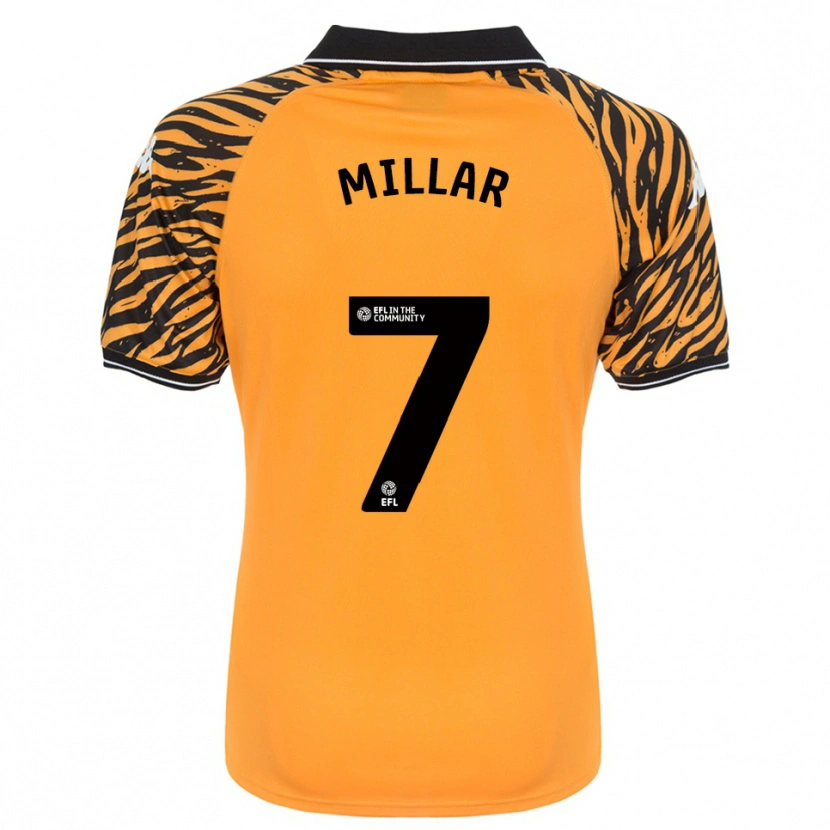 Danxen Criança Camisola Liam Millar #7 Laranja Preto Principal 2025/26 Camisa
