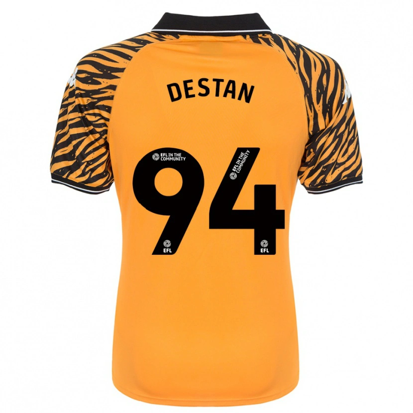 Danxen Criança Camisola Enis Destan #94 Laranja Preto Principal 2025/26 Camisa