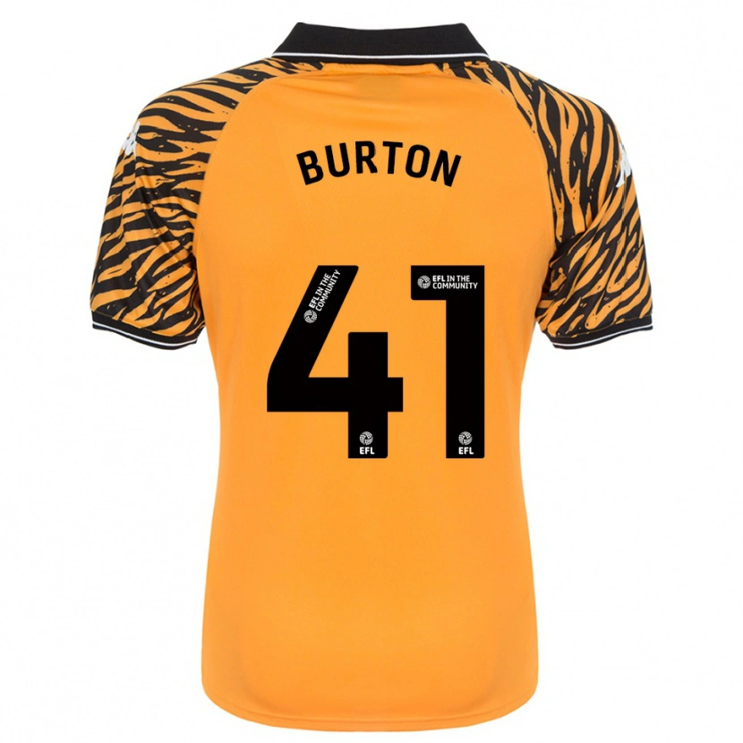Danxen Criança Camisola Jess Burton #41 Laranja Preto Principal 2025/26 Camisa