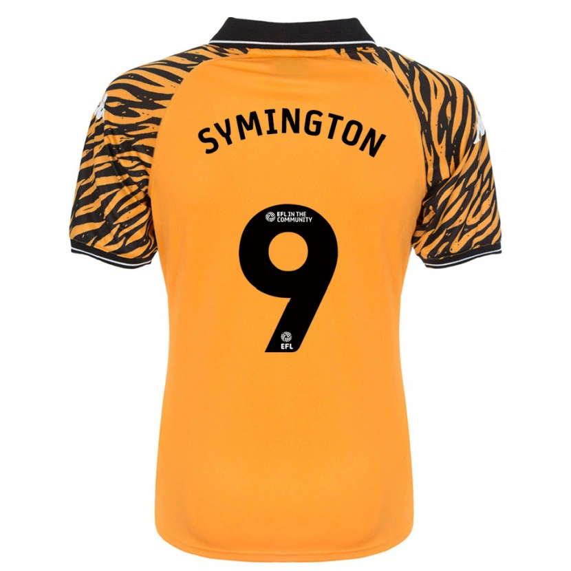 Danxen Criança Camisola Jo Symington #9 Laranja Preto Principal 2025/26 Camisa