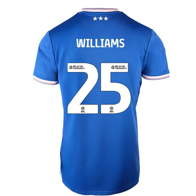 Danxen Criança Camisola Erin Williams #25 Azul Branco Principal 2025/26 Camisa