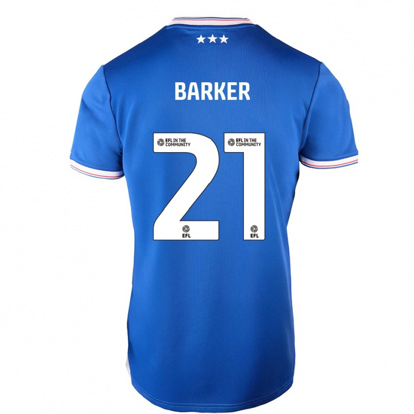 Danxen Criança Camisola Maisy Barker #21 Azul Branco Principal 2025/26 Camisa