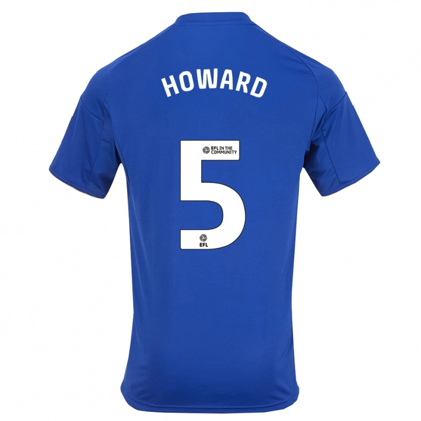 Danxen Criança Camisola Sophie Howard #5 Azul Dourado Principal 2025/26 Camisa