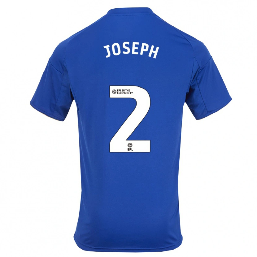 Danxen Criança Camisola Jayden Joseph #2 Azul Dourado Principal 2025/26 Camisa