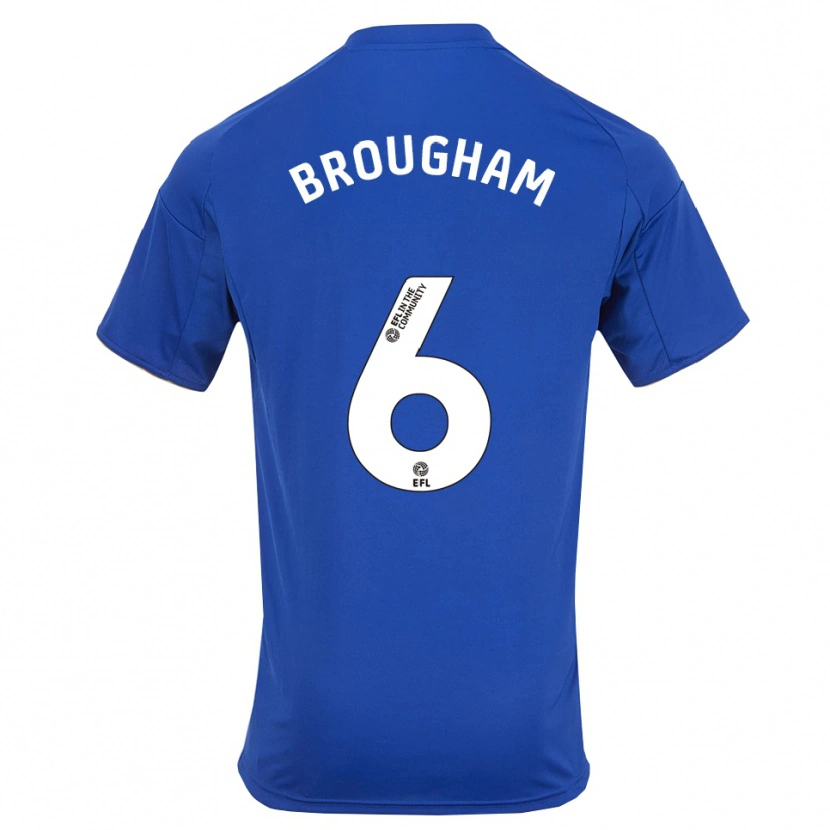 Danxen Criança Camisola Georgia Brougham #6 Azul Dourado Principal 2025/26 Camisa