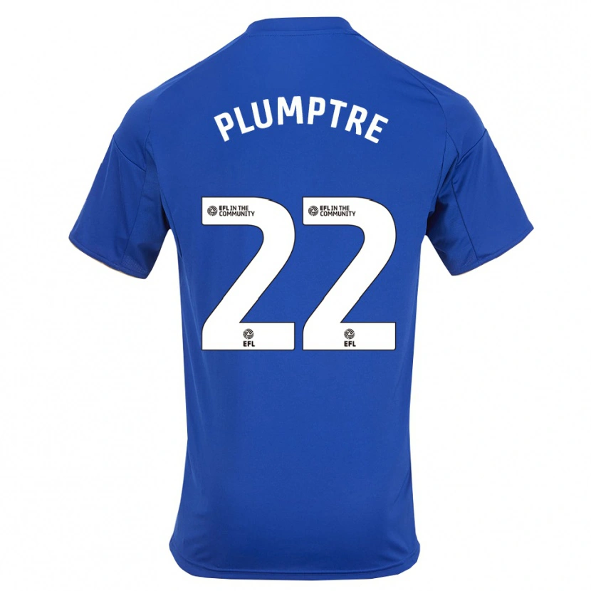 Danxen Criança Camisola Ashleigh Plumptre #22 Azul Dourado Principal 2025/26 Camisa