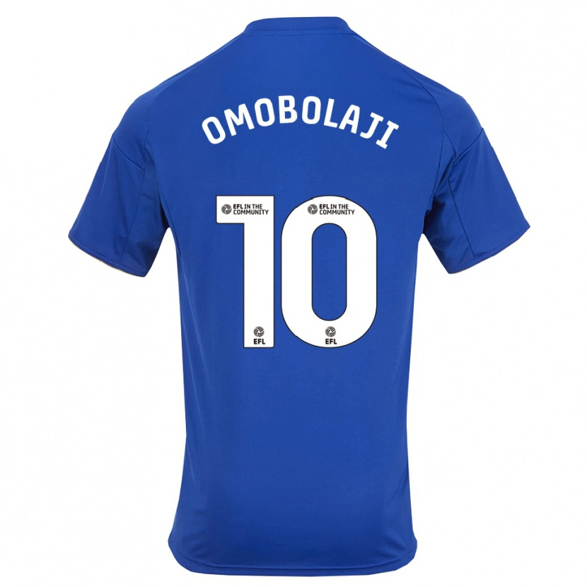 Danxen Criança Camisola Laolu Omobolaji #10 Azul Dourado Principal 2025/26 Camisa