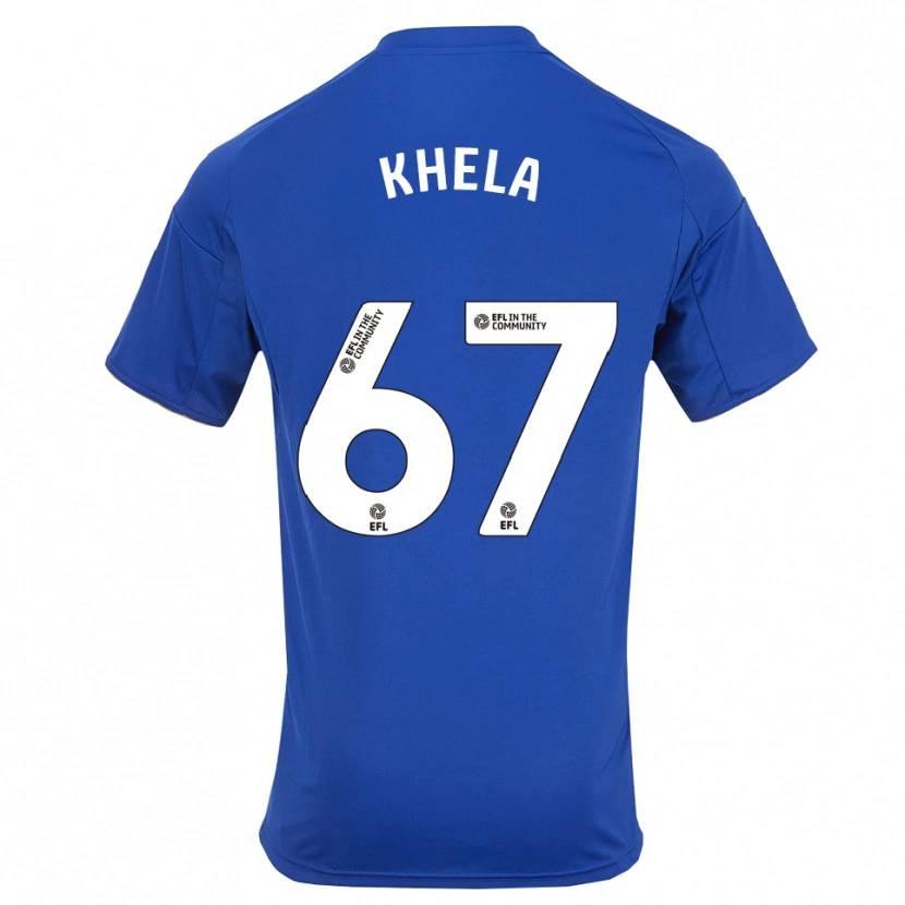 Danxen Criança Camisola Reiss Khela #67 Azul Dourado Principal 2025/26 Camisa