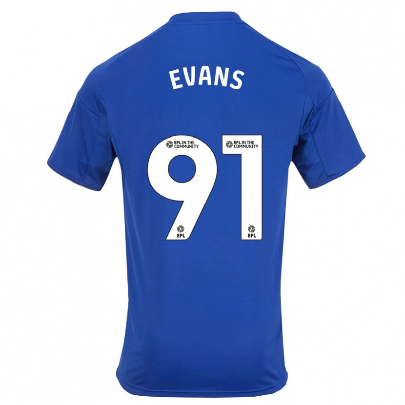 Danxen Criança Camisola Jake Evans #91 Azul Dourado Principal 2025/26 Camisa