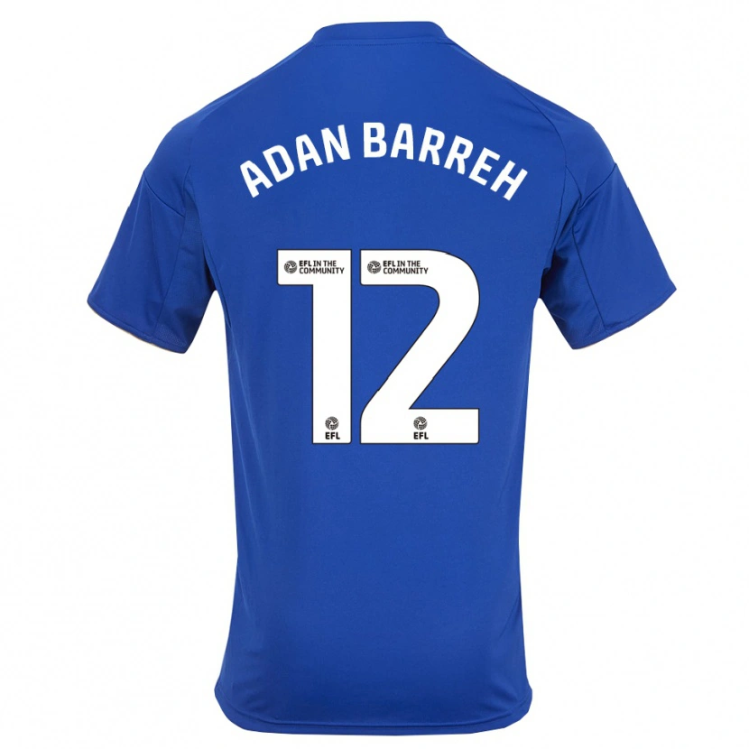 Danxen Criança Camisola Hassan Adan Barreh #12 Azul Dourado Principal 2025/26 Camisa