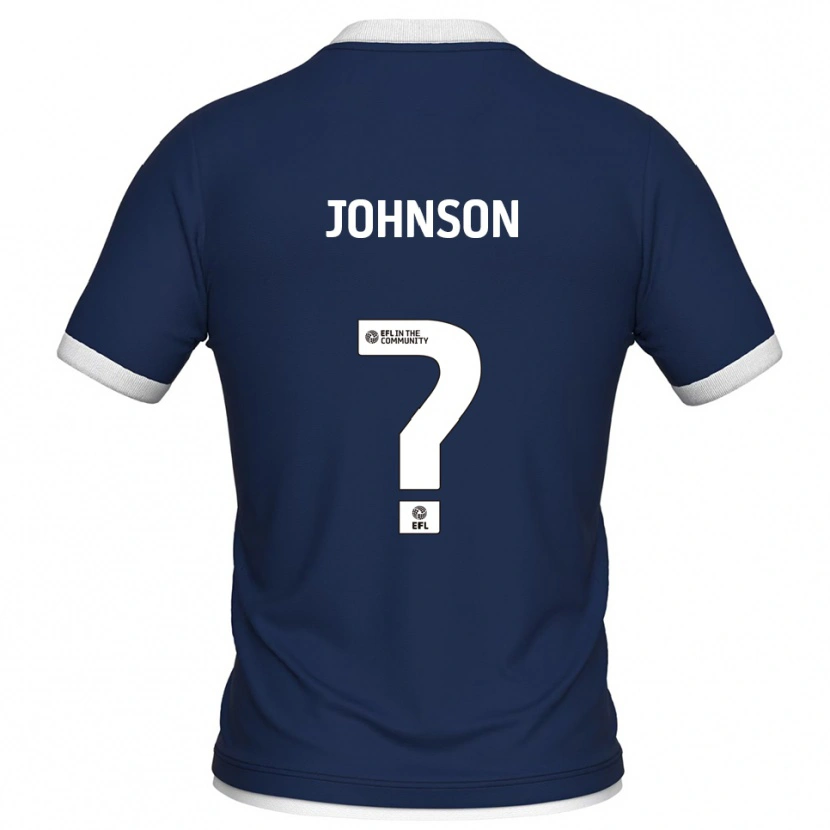 Danxen Criança Camisola Esme Johnson #0 Azul Marinho Branco Principal 2025/26 Camisa