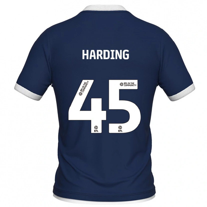 Danxen Criança Camisola Wes Harding #45 Azul Marinho Branco Principal 2025/26 Camisa