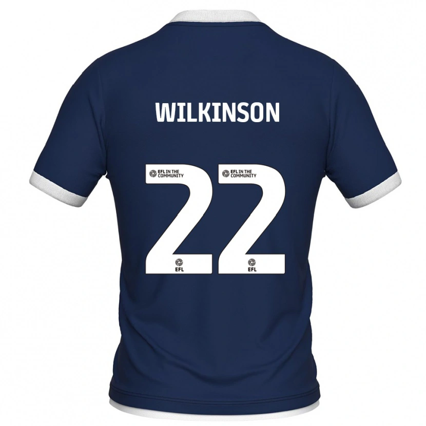 Danxen Criança Camisola Chloe Wilkinson #22 Azul Marinho Branco Principal 2025/26 Camisa