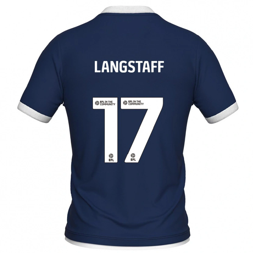 Danxen Criança Camisola Macaulay Langstaff #17 Azul Marinho Branco Principal 2025/26 Camisa