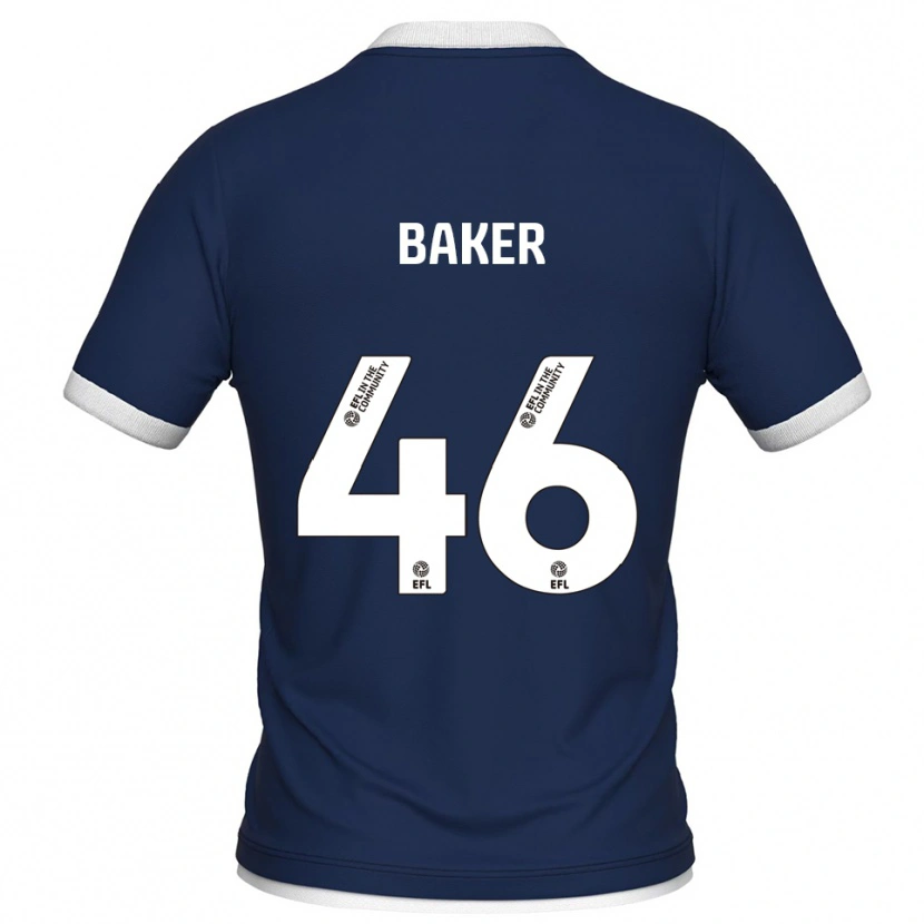 Danxen Criança Camisola Frankie Baker #46 Azul Marinho Branco Principal 2025/26 Camisa