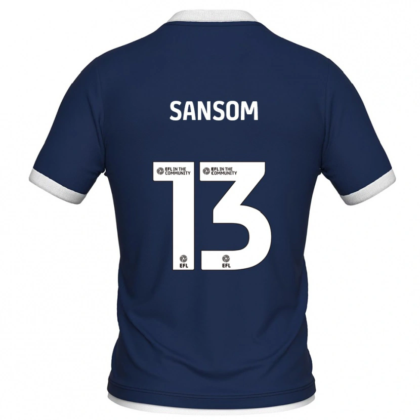 Danxen Criança Camisola Chloe Sansom #13 Azul Marinho Branco Principal 2025/26 Camisa
