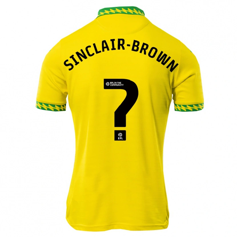 Danxen Criança Camisola Jeremiah Sinclair-Brown #0 Branco Verde Principal 2025/26 Camisa