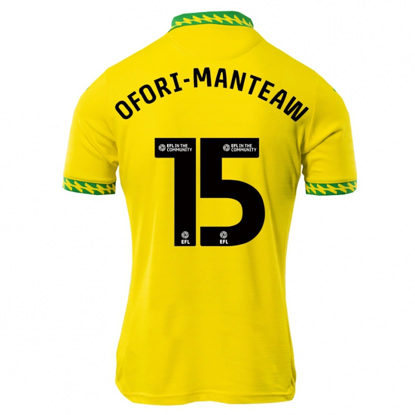 Danxen Criança Camisola Lloyd Ofori-Manteaw #15 Branco Verde Principal 2025/26 Camisa