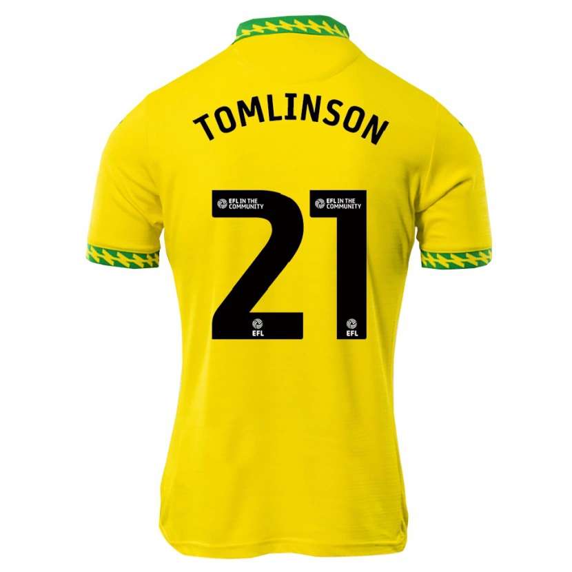 Danxen Criança Camisola Lauren Tomlinson #21 Branco Verde Principal 2025/26 Camisa