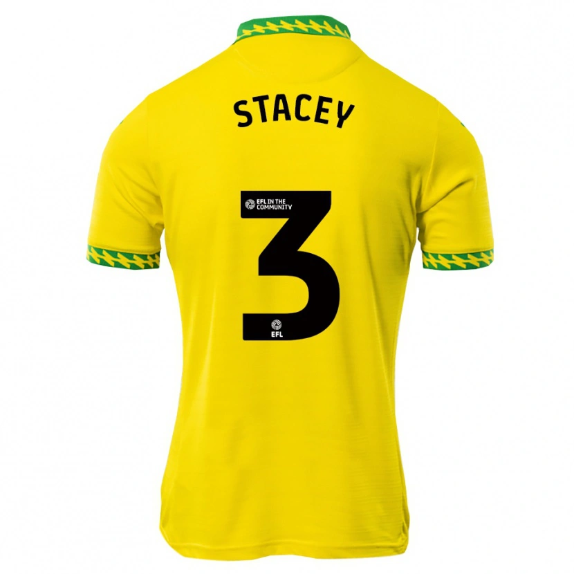 Danxen Criança Camisola Jack Stacey #3 Branco Verde Principal 2025/26 Camisa