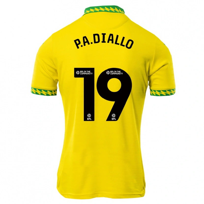 Danxen Criança Camisola Papa Amadou Diallo #19 Branco Verde Principal 2025/26 Camisa
