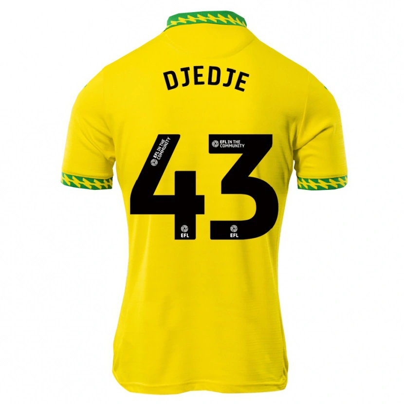 Danxen Criança Camisola Uriah Djedje #43 Branco Verde Principal 2025/26 Camisa