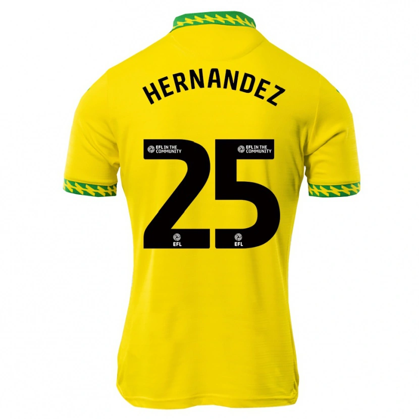 Danxen Criança Camisola Onel Hernández #25 Branco Verde Principal 2025/26 Camisa