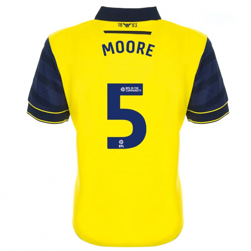 Danxen Criança Camisola Elliott Moore #5 Amarelo Azul Marinho Principal 2025/26 Camisa