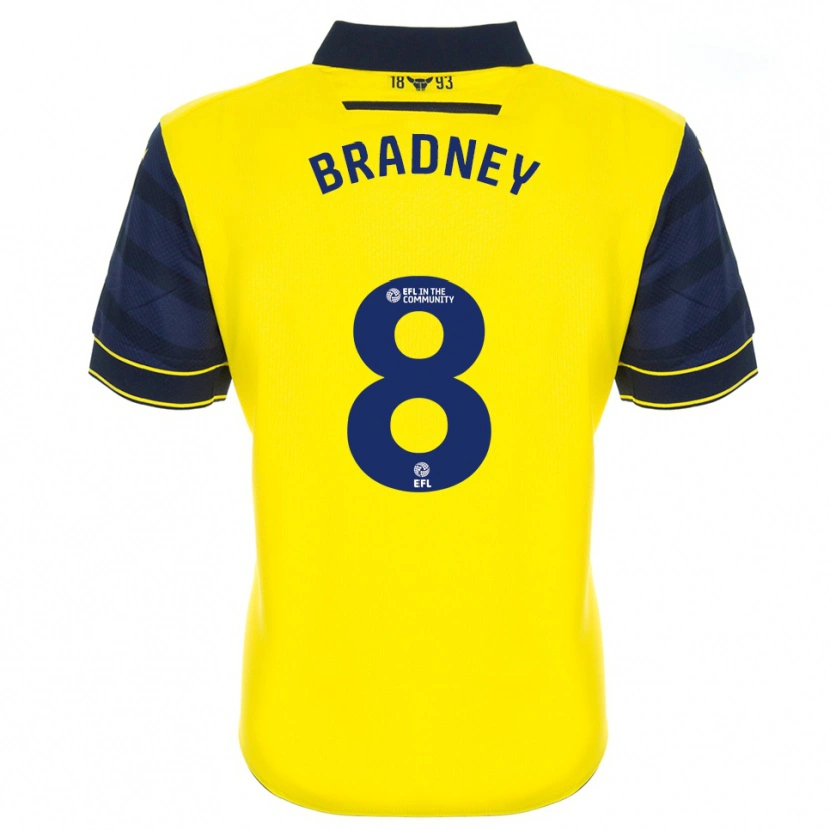 Danxen Criança Camisola Harrison Bradney #8 Amarelo Azul Marinho Principal 2025/26 Camisa
