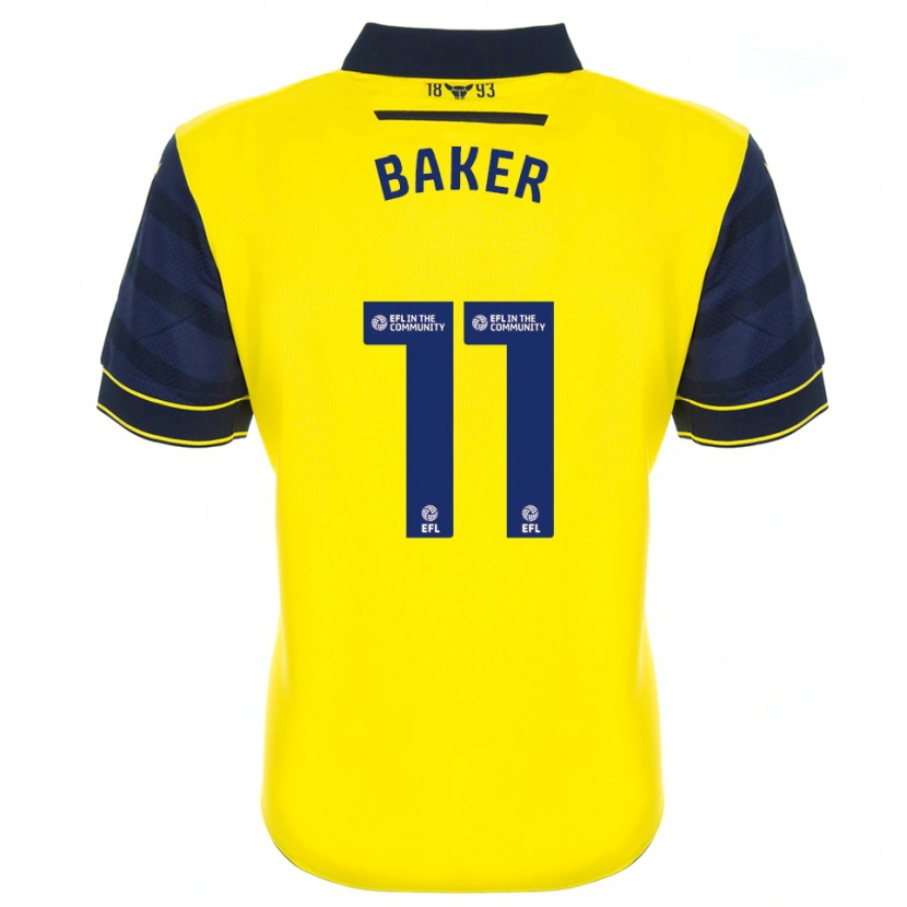Danxen Criança Camisola Sophie Baker #11 Amarelo Azul Marinho Principal 2025/26 Camisa