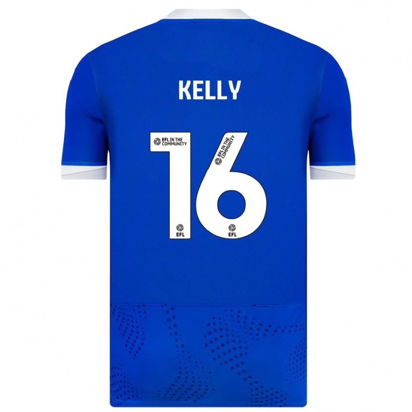 Danxen Criança Camisola Liam Kelly #16 Azul Branco Principal 2025/26 Camisa