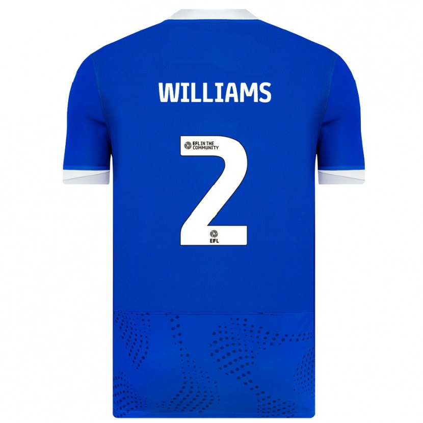 Danxen Criança Camisola Jordan Williams #2 Azul Branco Principal 2025/26 Camisa