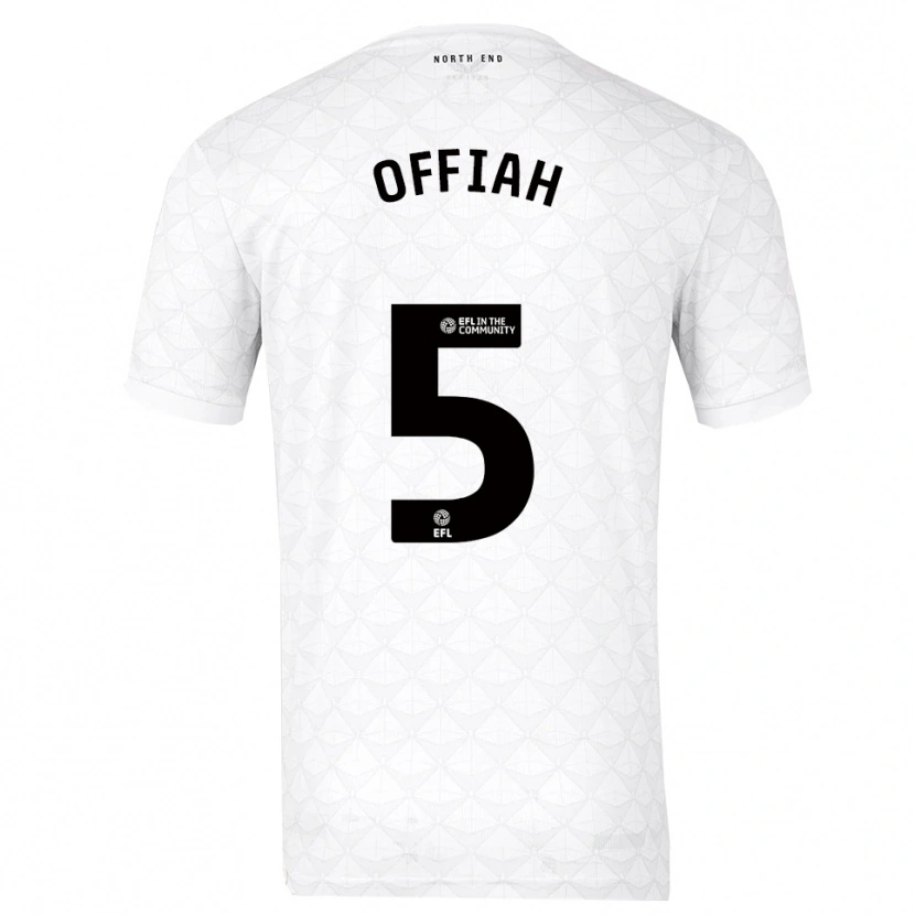 Danxen Criança Camisola Odeluga Offiah #5 Branco Vermelho Principal 2025/26 Camisa