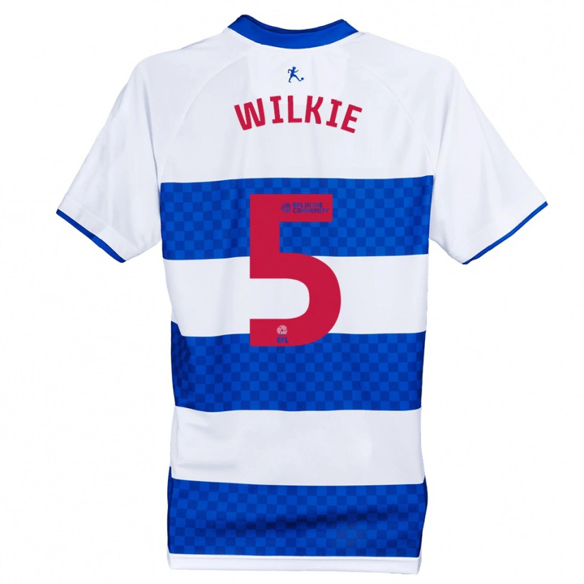 Danxen Criança Camisola Alex Wilkie #5 Azul Branco Principal 2025/26 Camisa
