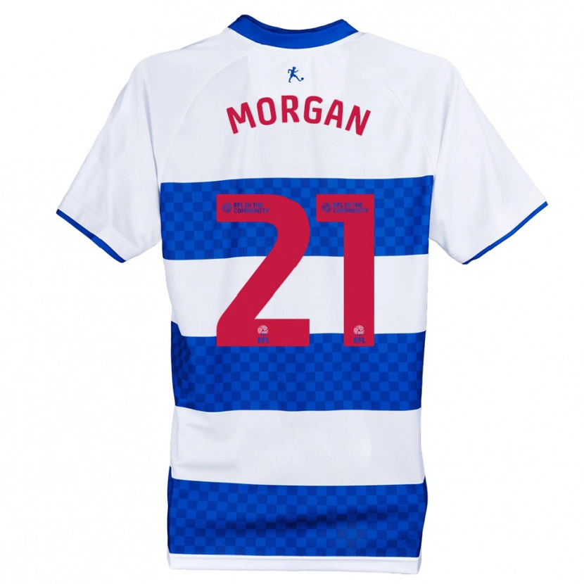 Danxen Criança Camisola Kieran Morgan #21 Azul Branco Principal 2025/26 Camisa