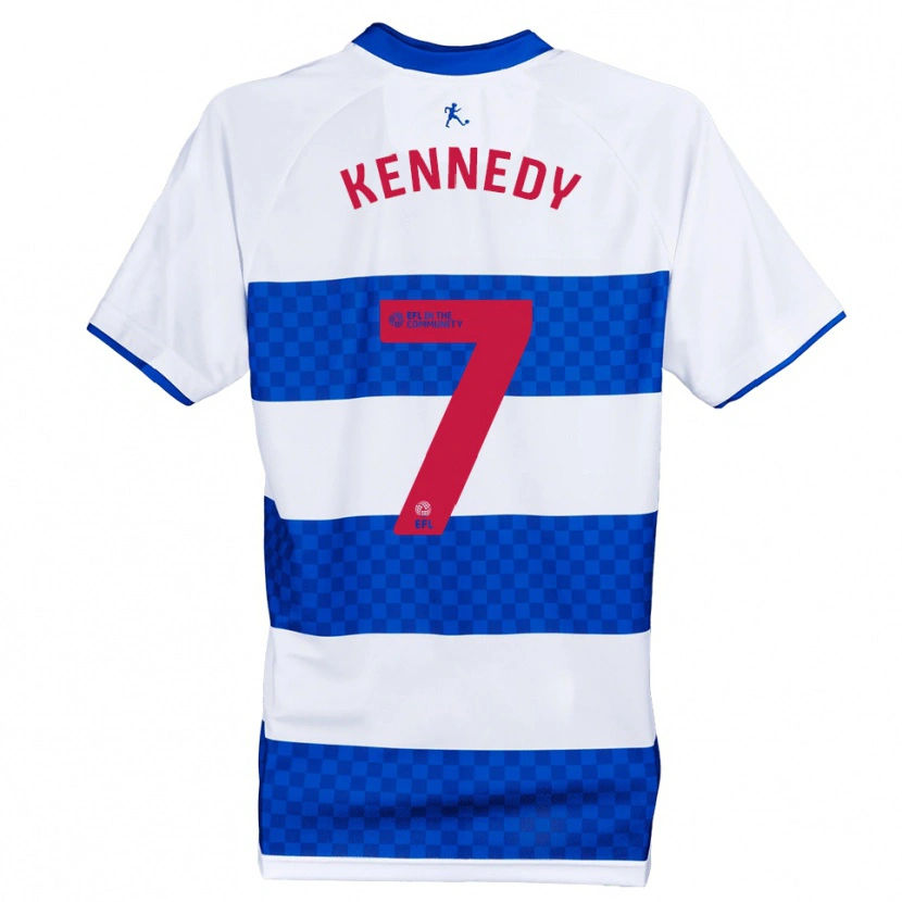 Danxen Criança Camisola Rico Kennedy #7 Azul Branco Principal 2025/26 Camisa