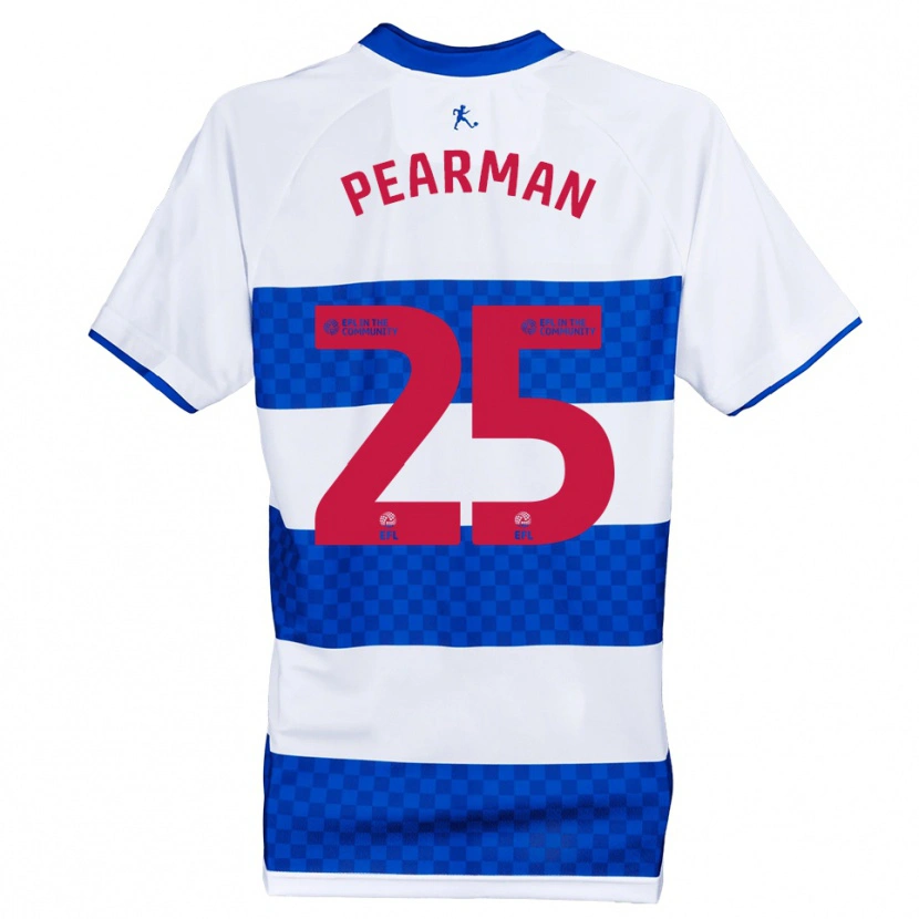 Danxen Criança Camisola Jaylan Pearman #25 Azul Branco Principal 2025/26 Camisa