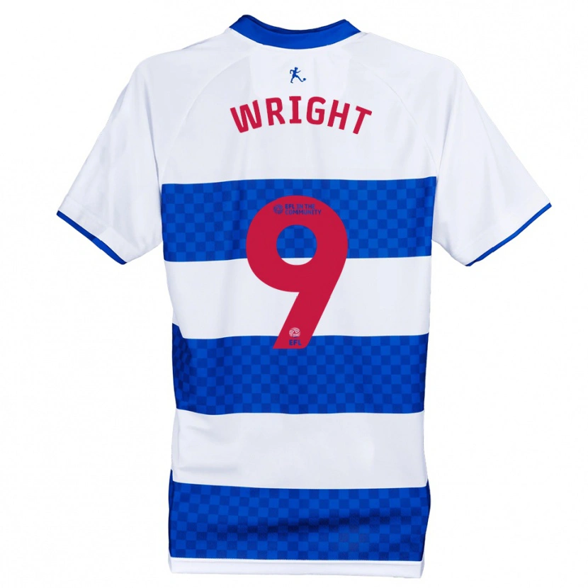 Danxen Criança Camisola Lukas Wright #9 Azul Branco Principal 2025/26 Camisa